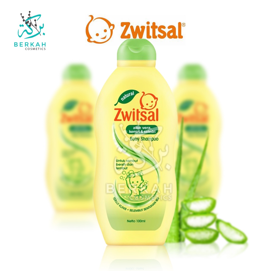 Zwitsal Baby Shampoo Natural Aloe Vera Kemiri Seledri 100 ml