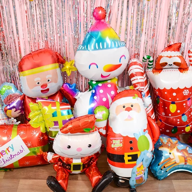 familytoys BALON FOIL SANTA balon natal balon dekorasi merry christmas B016