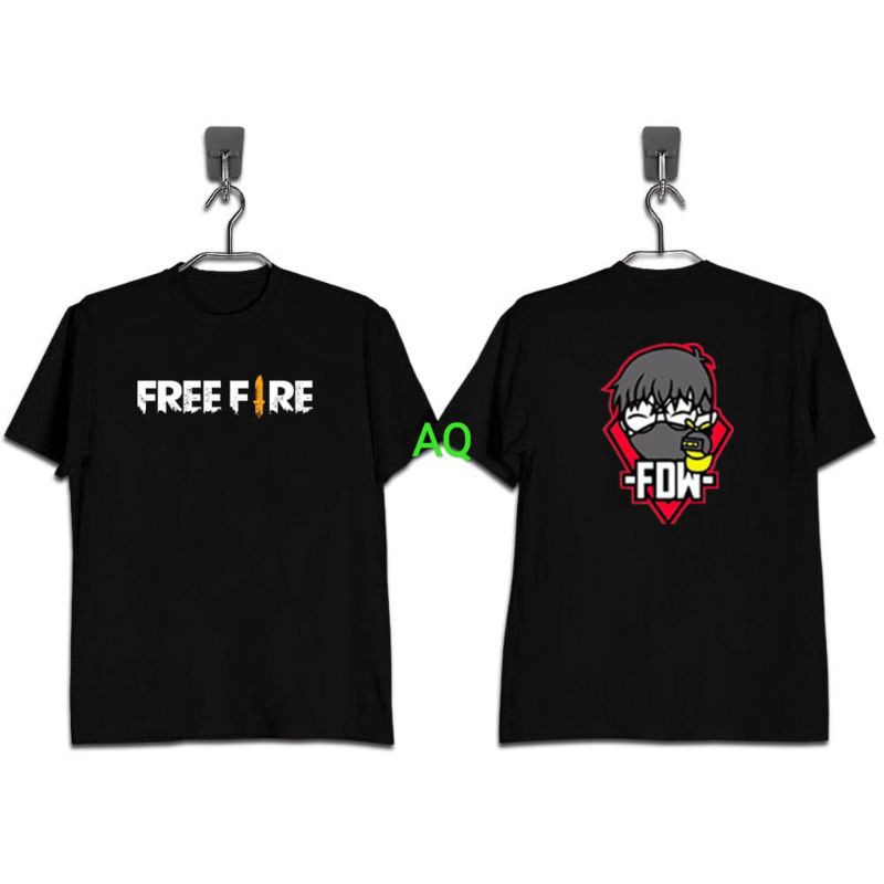 Kaos Pria Dewasa Freefire FDW Gamers Youtubers
