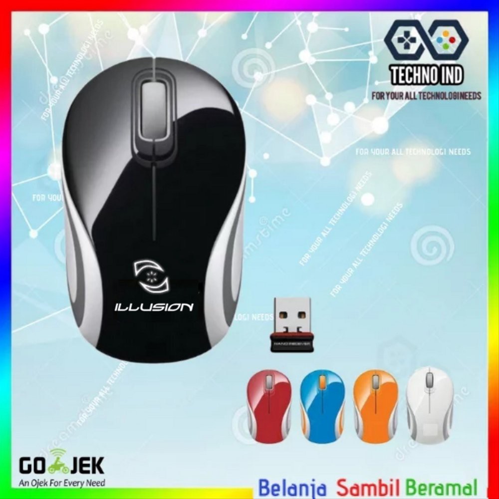Order Langsung Illusion Wireless Optical Mouse M187