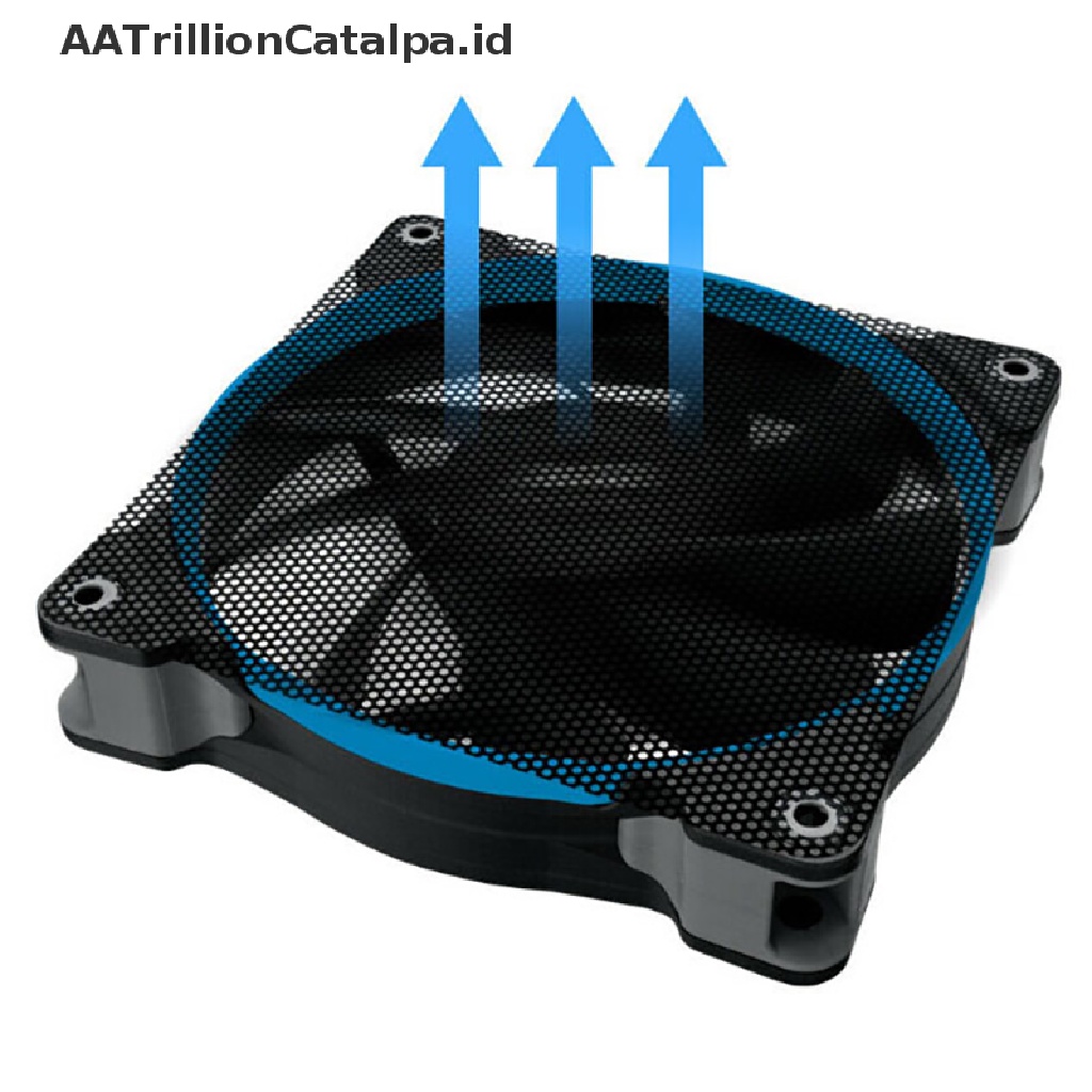 Aatrillioncatalpa 5pcs Jaring Filter Debu Kipas Pendingin Komputer PC Bahan PVC Ukuran 14cm