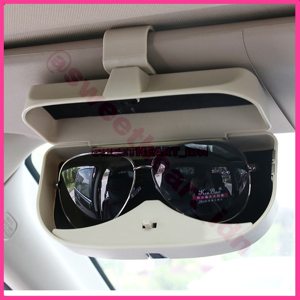 Kotak kacamata mobil box sun visor sunglasses sunvisor organizer