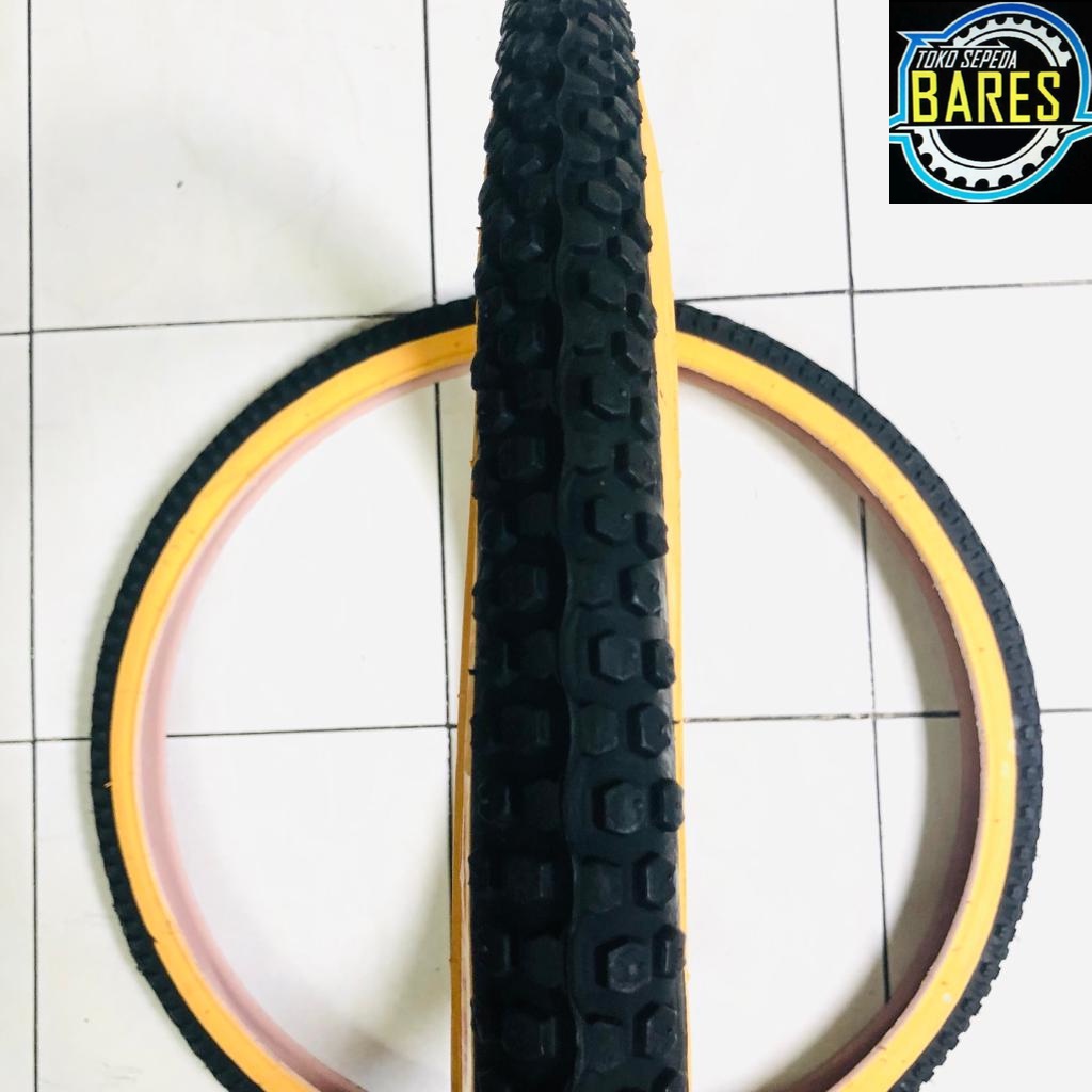 Ban Luar Sepeda MTB / Mini CTB Swallow 26 x 1.75 Hitam Kuning