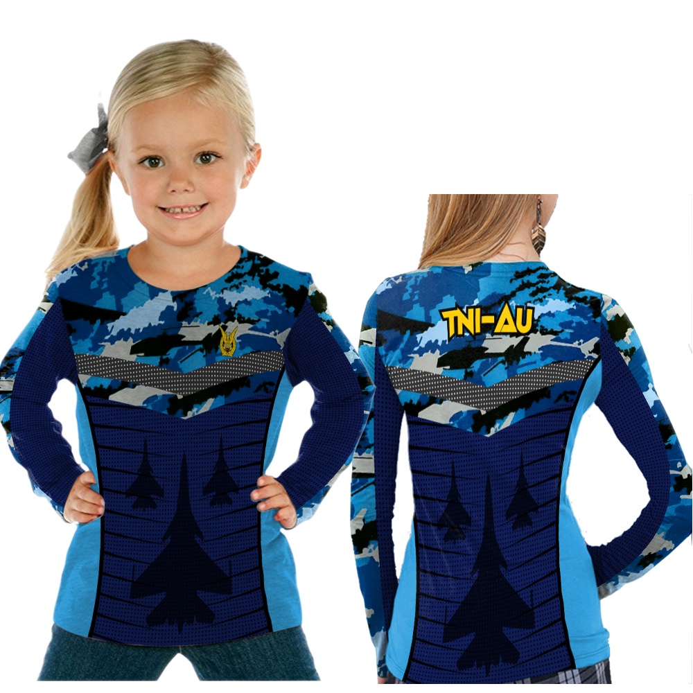 KaosArmy - Kaos TNI Lengan Panjang | Kaos TNI Anak | Kaos TNI FullPrint