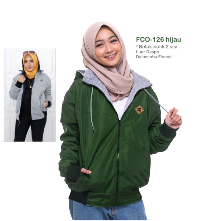 Jaket Bb Dc Wanita Bolak Balik Jaket Bb Dc Cewek Jaket Cewek Bb Dc 2in 1