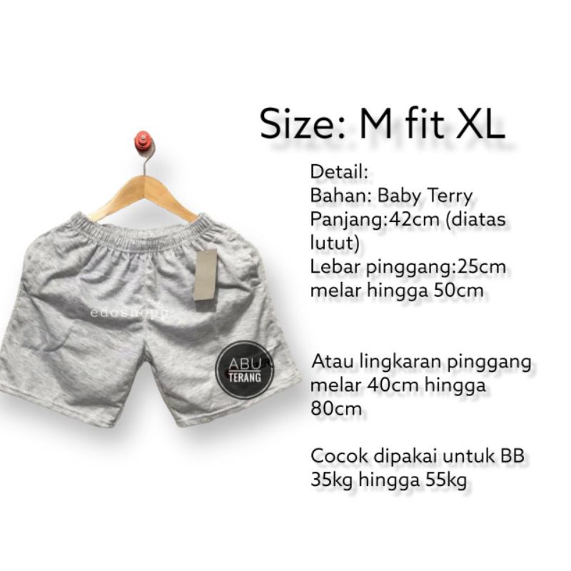 (PAKET 4pcs) Celana Pendek Pria/Wanita/Celana Kolor Pria/Boxer/Kolor/Anak Anak Remaja Dewasa/Bahan Kaos Beby terry