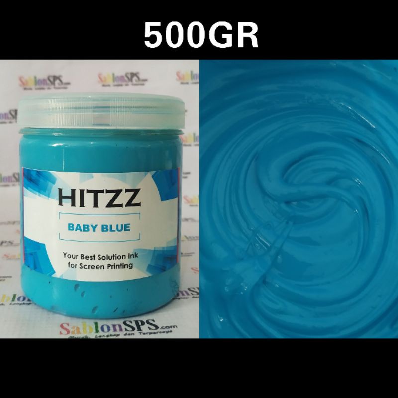 TINTA PLASTISOL BABY BLUE DISTRO CLOTHING HITZZ 500GR