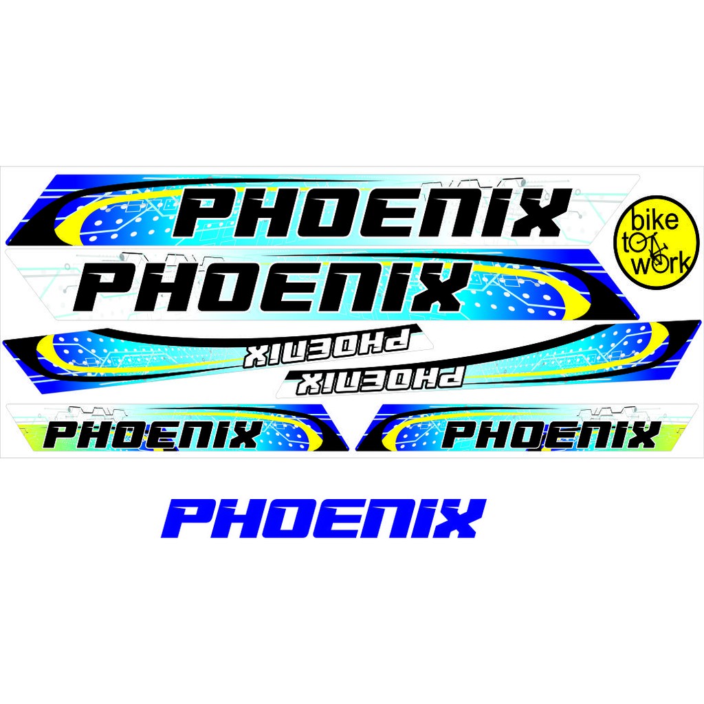 BIKE STICKER UNIVERSAL SEPEDA PHOENIX STRIPING