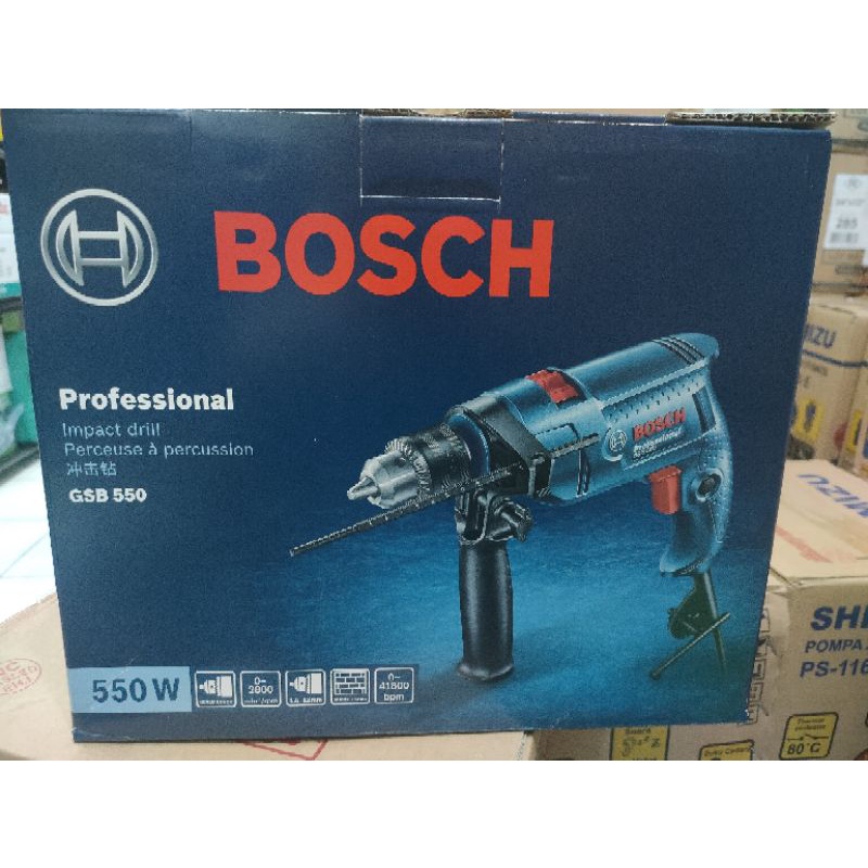 Mesin Bor 13mm Bosch GSB 550 Bor Beton listrik 13mm Mesin bor tangan Bosch GSB 550