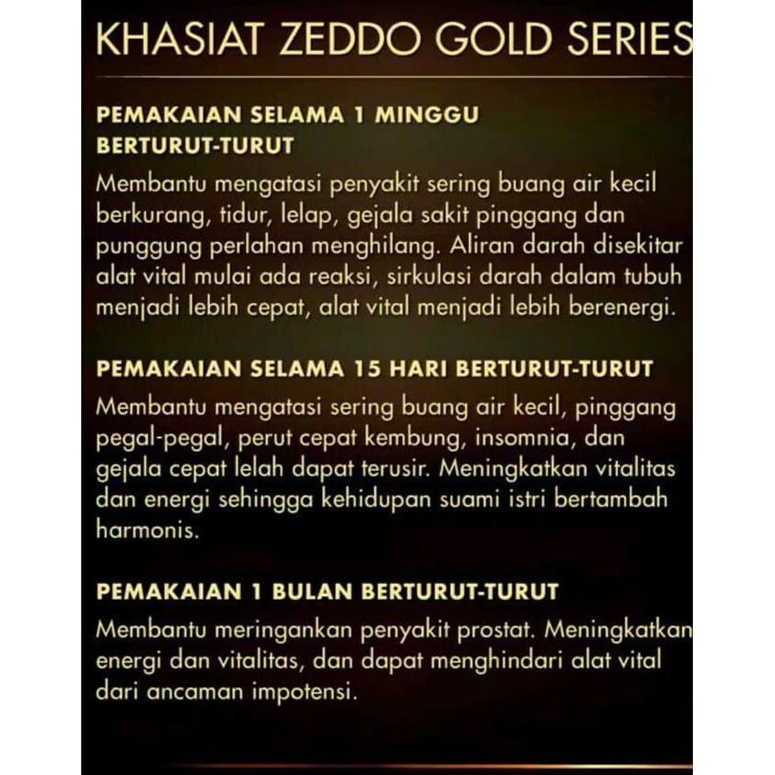 Promo - Zeddo Celana Dalam Terapi Kesehatan Alat Reproduksi Pria - Men