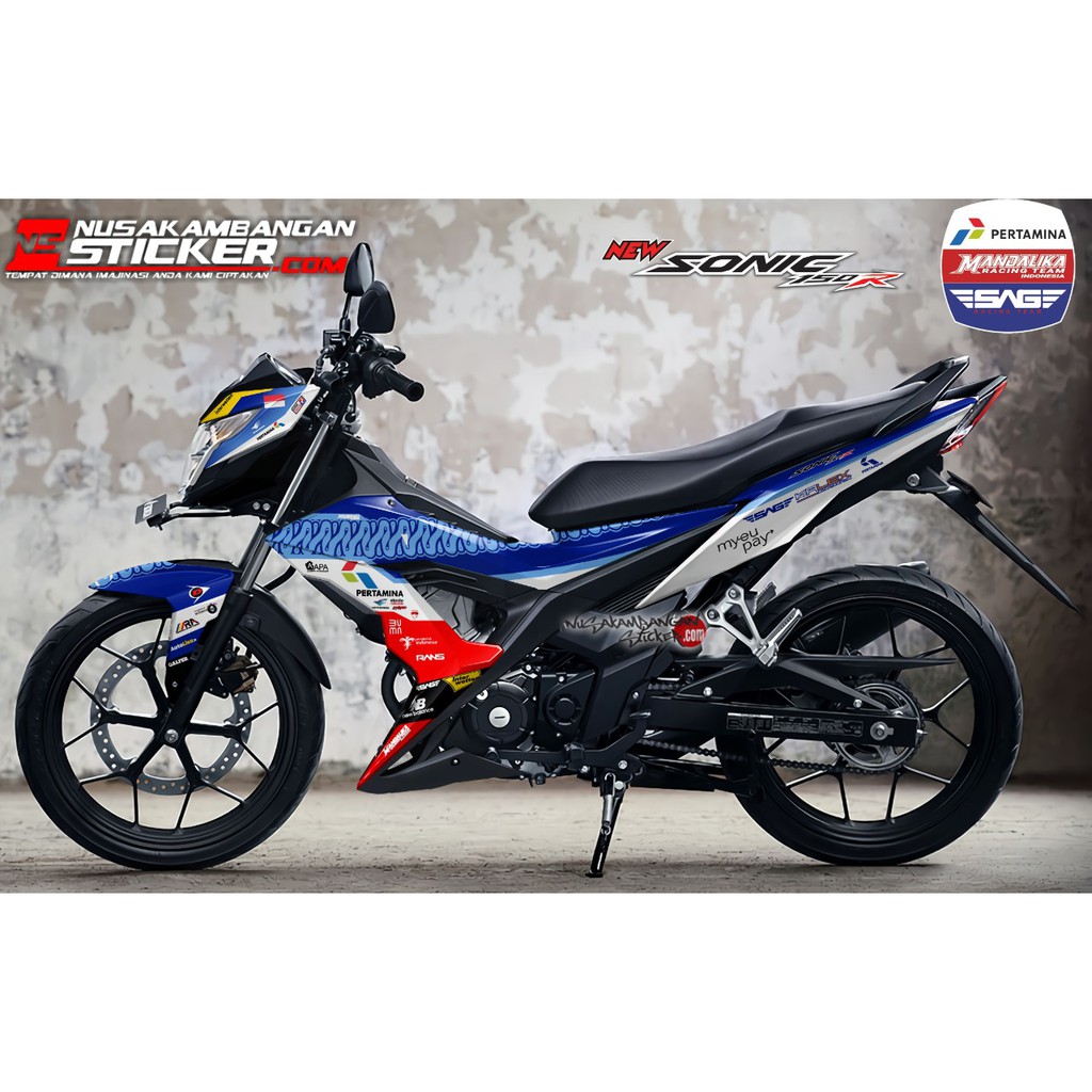 Decal Kit Stiker Motor Sonic 150 Mandalika