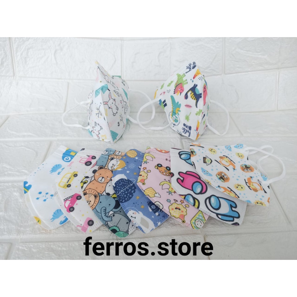 MASKER KN95 ANAK MOTIF ECER