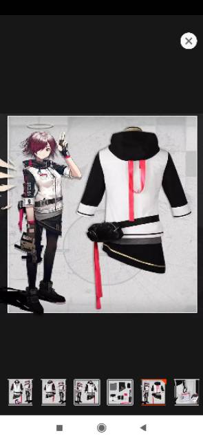 JAKET Arknights Exusiai Cosplay