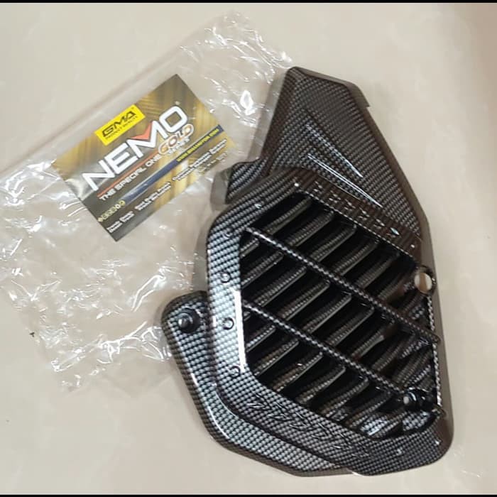 Cover Radiator PCX 150 Lokal Carbon Tutup Radiator Carbon PCX 150 Lokal Cover Radiator Carbon PCX Ne