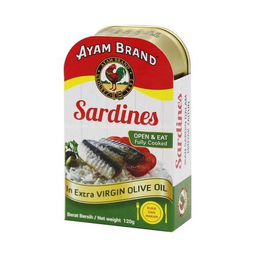 

Ayam Brand Sardines in Extra Virgin Olive Oil 120g