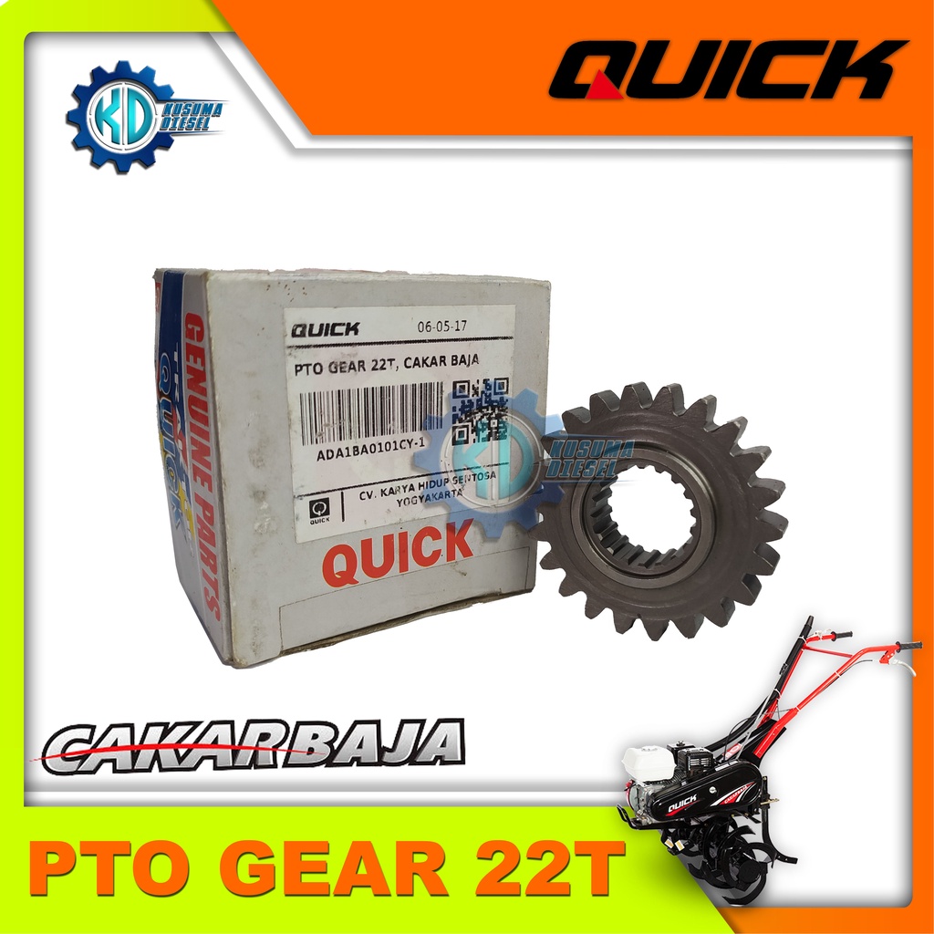 PTO GEAR 22T, CAKAR BAJA (SP) - GEAR CAKAR BAJA - SPAREPART CAKAR BAJA