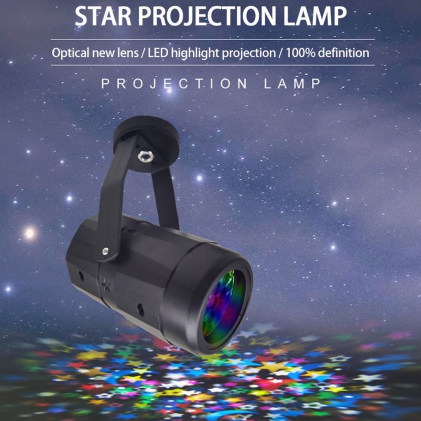 Starry sky projection light pattern rotating stage lighting stars and moon projection lights atmosphere dancing lights OWt