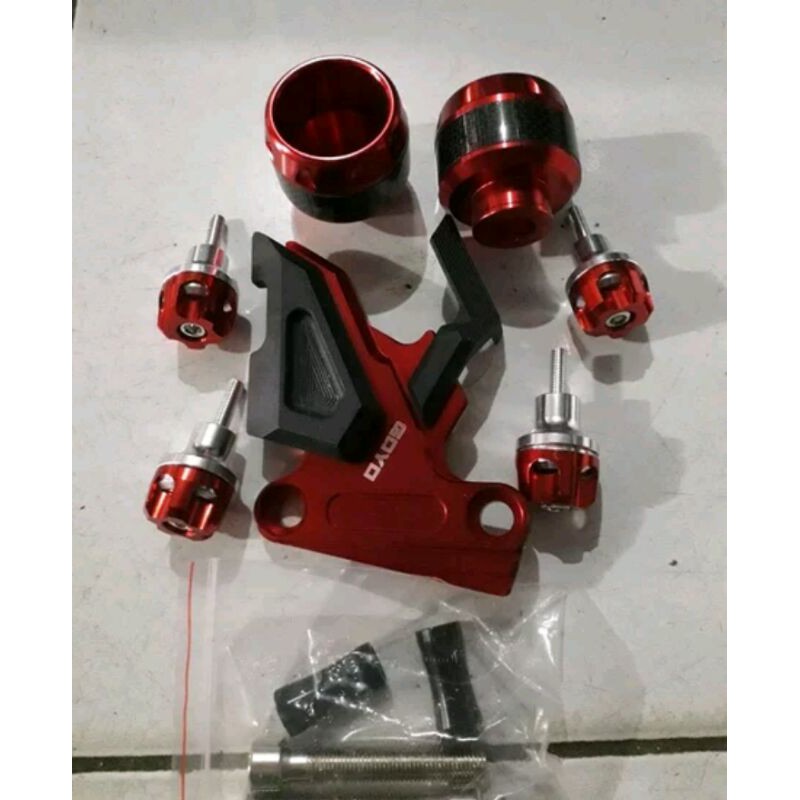 Paketan variasi motor satu set cover  kaliper jalu AS  dan baut spakbor Nmax_aerox 155