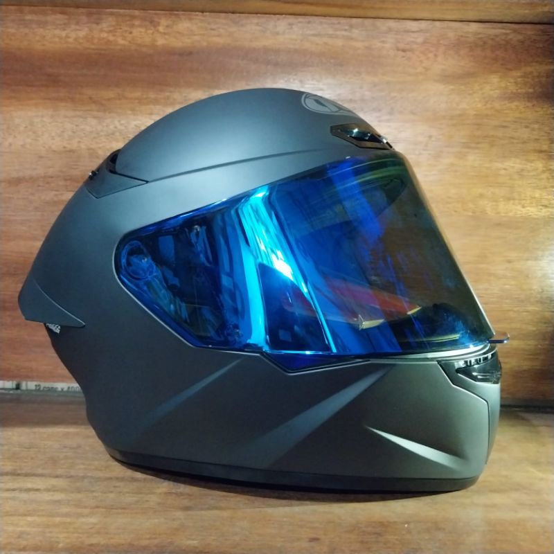 HELM KYT TT COURSE SOLID HITAM DOF | HELM KYT FULL FACE