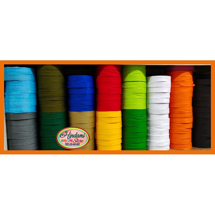 

Bisban Pelipit Penutup Bungkus Tepi Jahitan Tali Webbing 2,5 cm