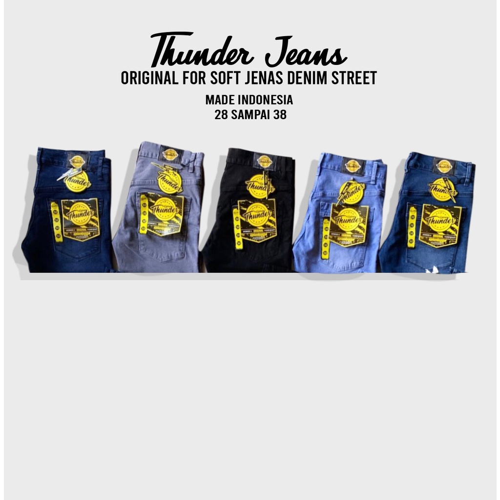 Thunder denim - jeans soft jeans panjang pensil slimfit original jeans skinny thunder denim pria