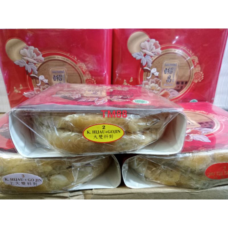 

KUE BULAN PIA/POK KHOK PIANG PRODUK SAU CHON RASA KACANG HIJAU GO JIN KHAS SINGKAWANG