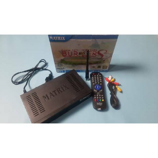Receiver Parabola Matrix Burger S2 K5S + Dongle MT 7601 (Dongle Baru)