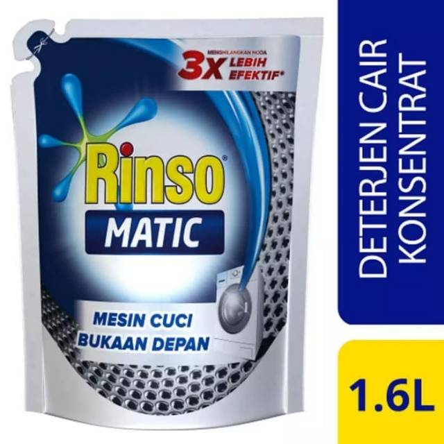 Rinso matic cair front load 1,6 liter blue