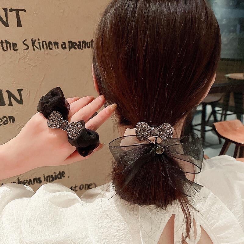 Ikat Rambut Korea Premium/Scrunchy Diamond Aksesories