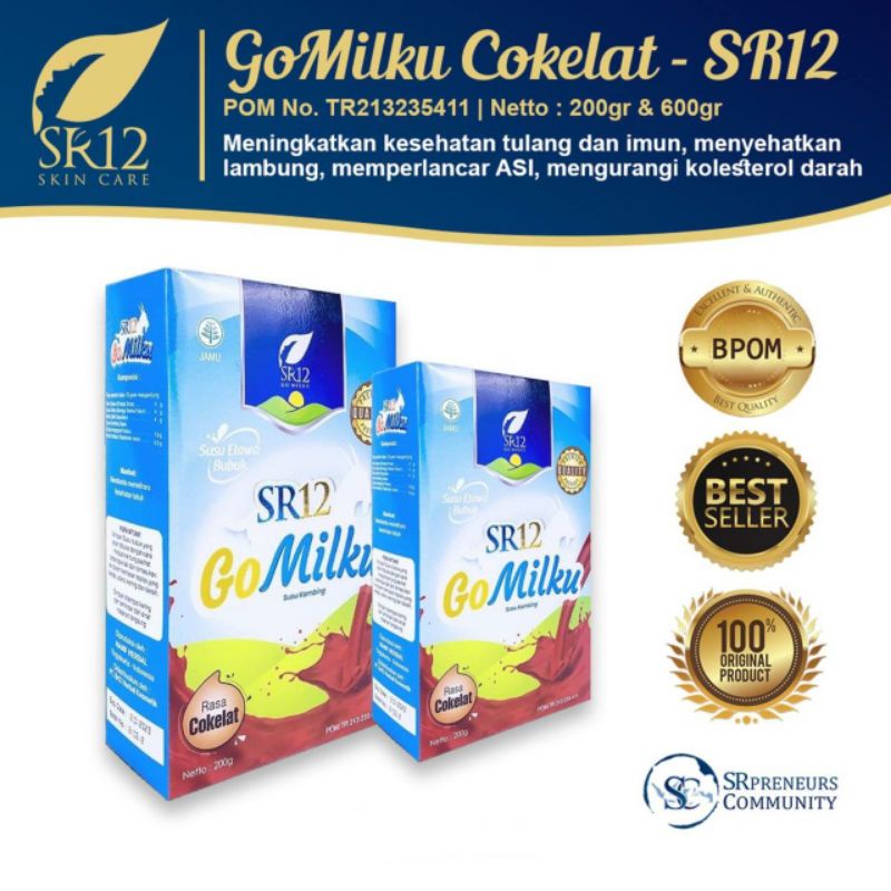 

gomilku SR12 rasa cokelat kemasan 600g