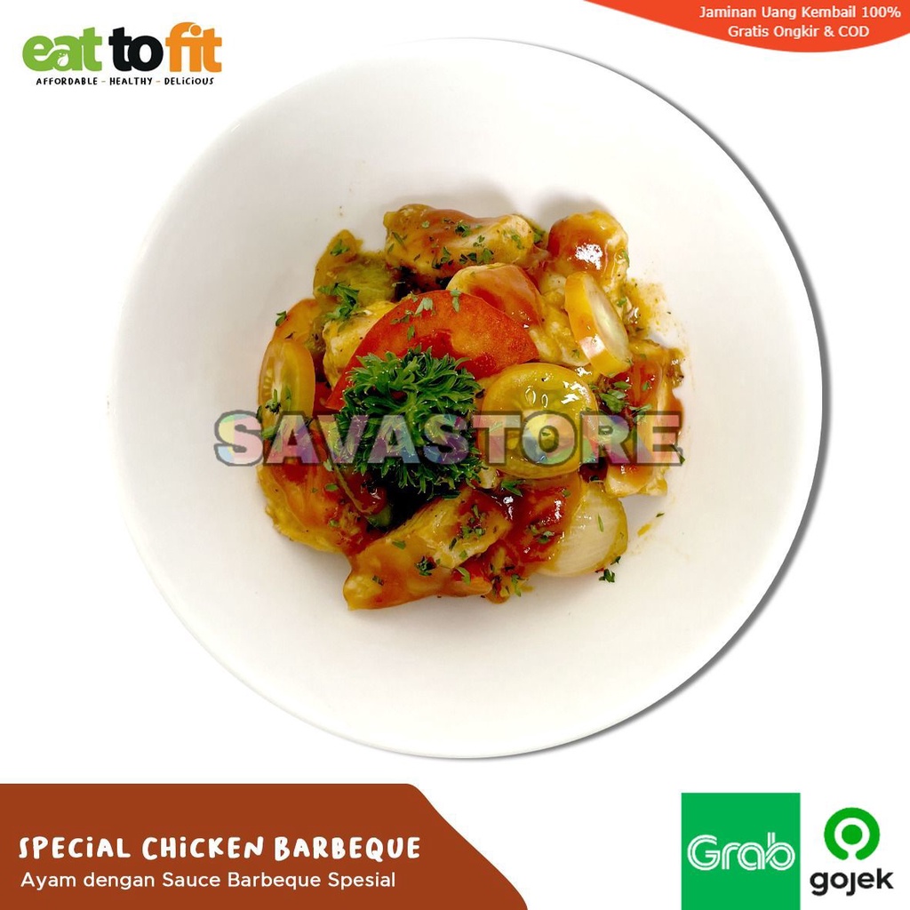 EAT TO FIT SPECIAL CHICKEN BARBEQUE - 100 gr FROZEN FOOD MAKANAN DIET