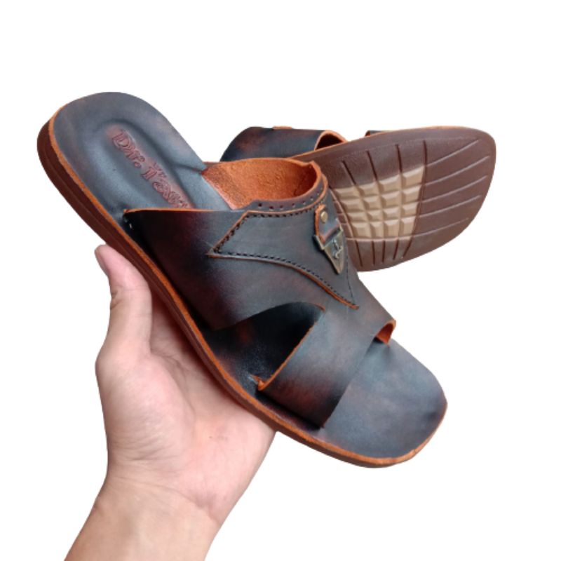 sandal pria seri 4042 full kulit sapi asli kualitas