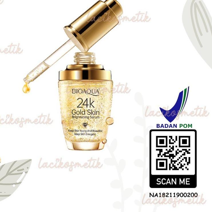 ☻ ✨LACIKOSME✨ BIOAQUA SERUM WAJAH 24K GOLD ESSENCE CREAM - SERUM GOLD BIOAQUA ORIGINAL ♙