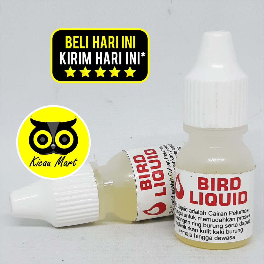 OBAT MINYAK BIRD LIQUID OIL PELUMAS UNTUK PASANG RANTAI RING KAKI BURUNG MURAI LOVEBIRD AMEMSL7