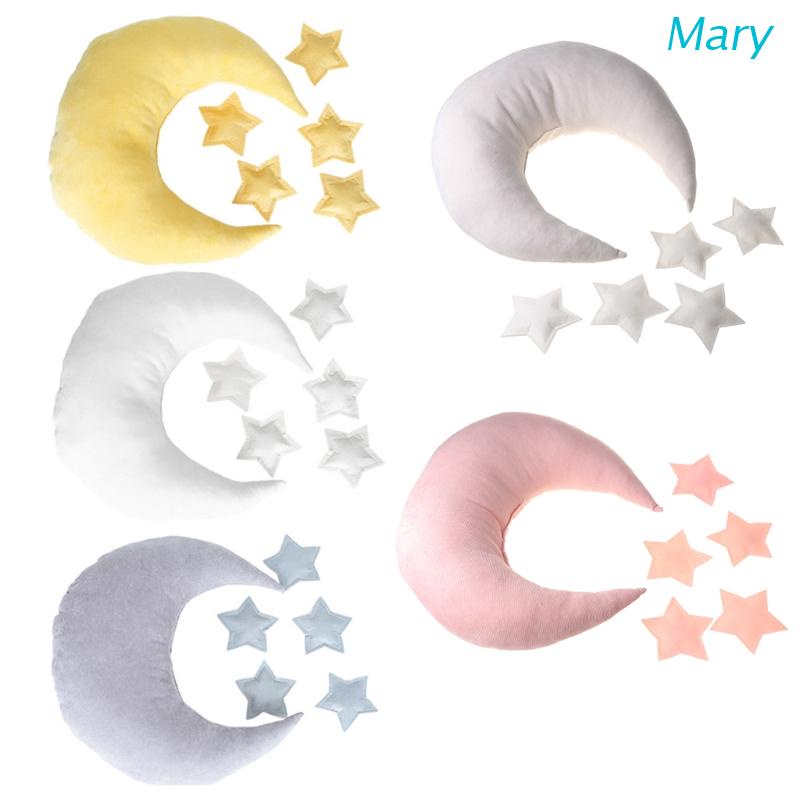 Mary Bantal Bulan + Bintang Untuk Properti Foto Bayi Newborn