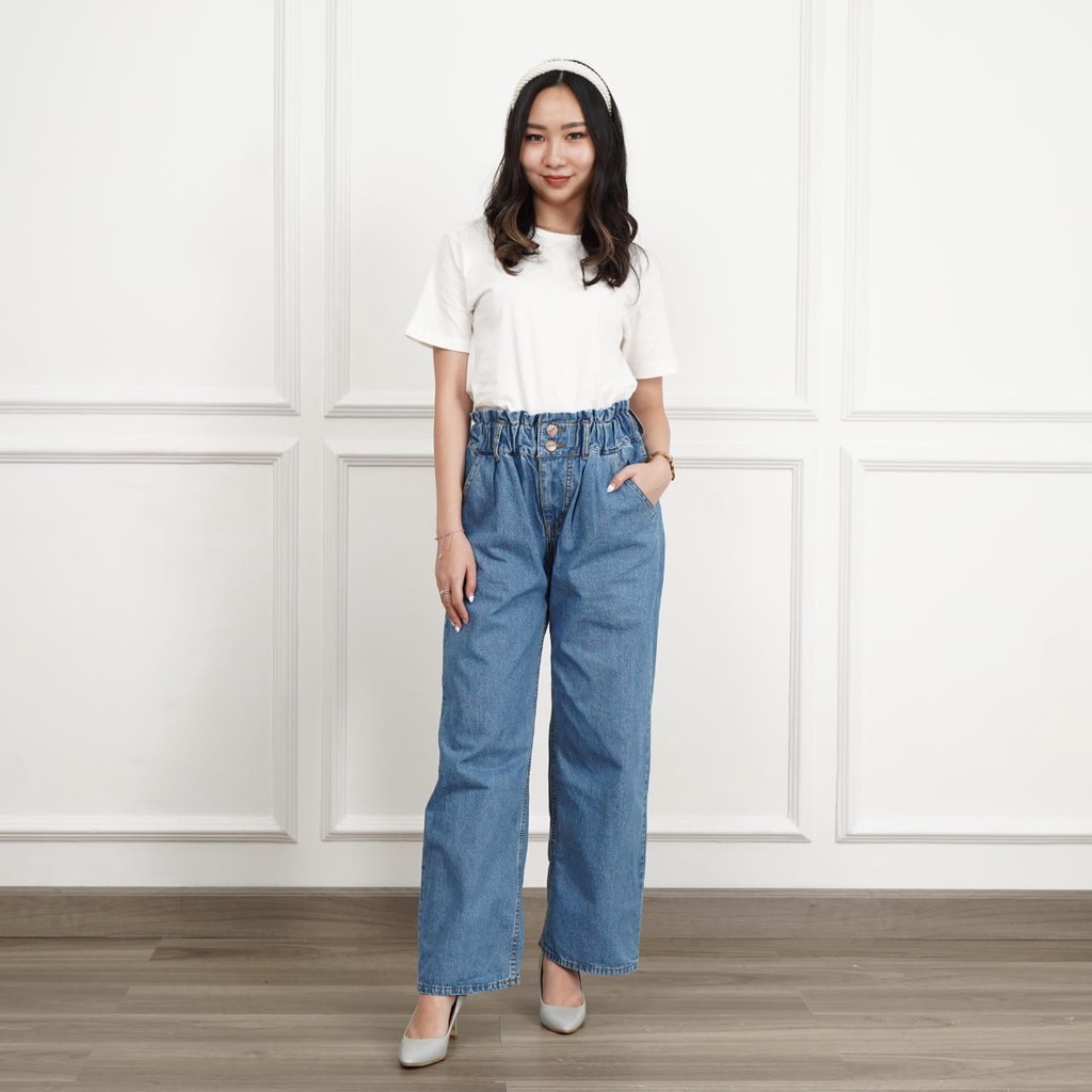 BISA COD (JENNI AND CO) CELANA JEANS LEPIS PINGGANG KARET WANITA CEWEK SKINNY 7/9 7PER9 BOYFRIEND KU