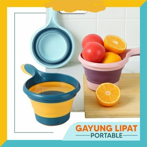 Gayung Mandi Lipat / Gayung Air Serbaguna Wadah Bisa Dilipat /  Gayung Mandi Lipat / Gayung Lipat Se