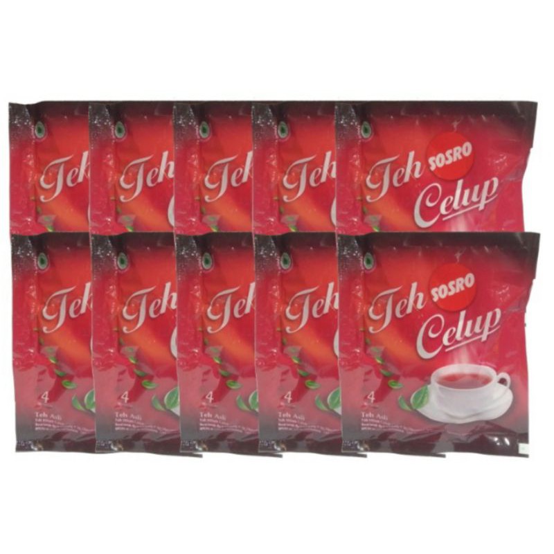 

Teh celup sosro sachet isi 10 pcs