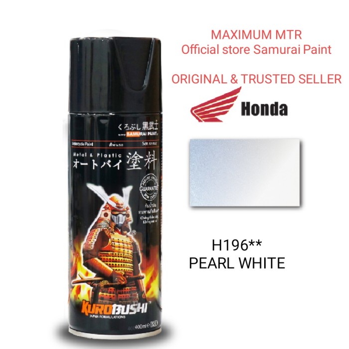 Samurai paint/putih mutiara-pearl white h196**-cat semprot aerosol