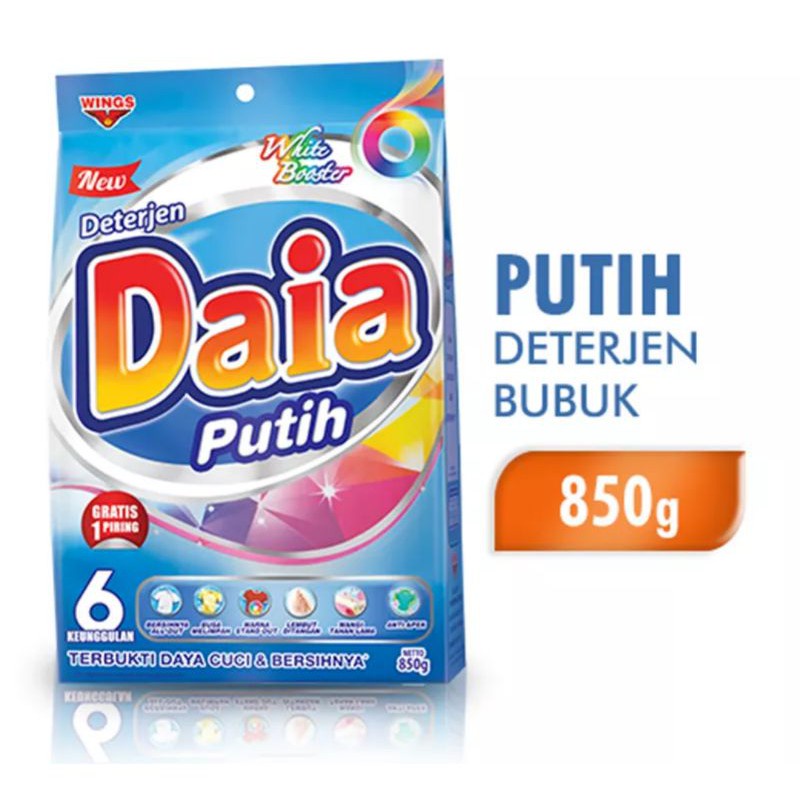 Daia Powder Detergent Putih Bag 850gr 1160735