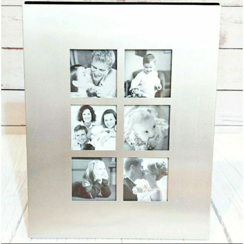 FAMILU SILVER &amp; WOODEN PHOTO FRAME