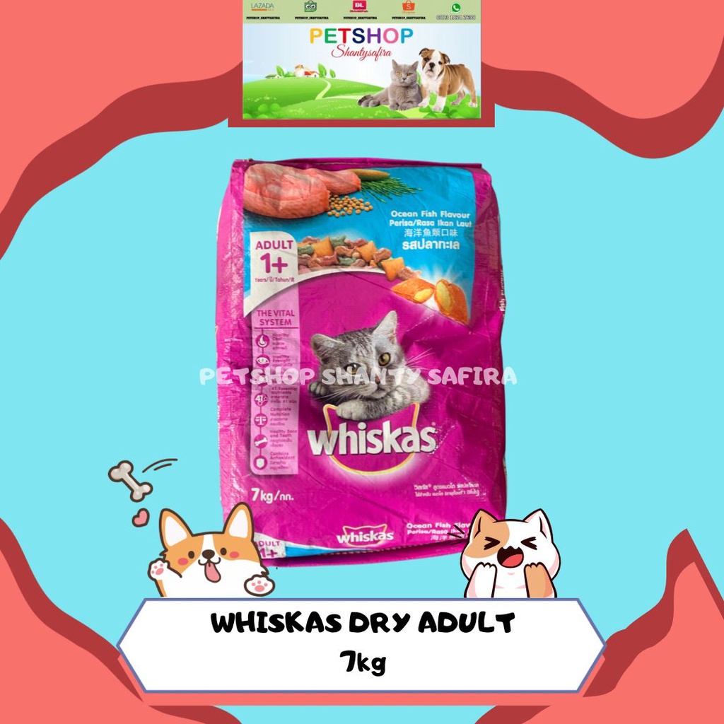 MAKANAN KUCING WHISKAS  K7 KG