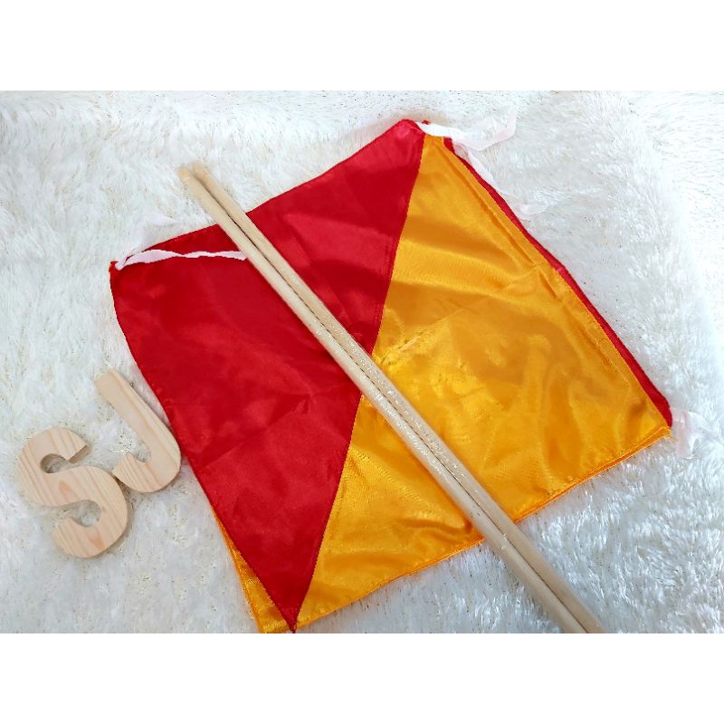 

(1psg)Bendera Semapur Merah-Kuning+(1psg)Tongkat(H346)