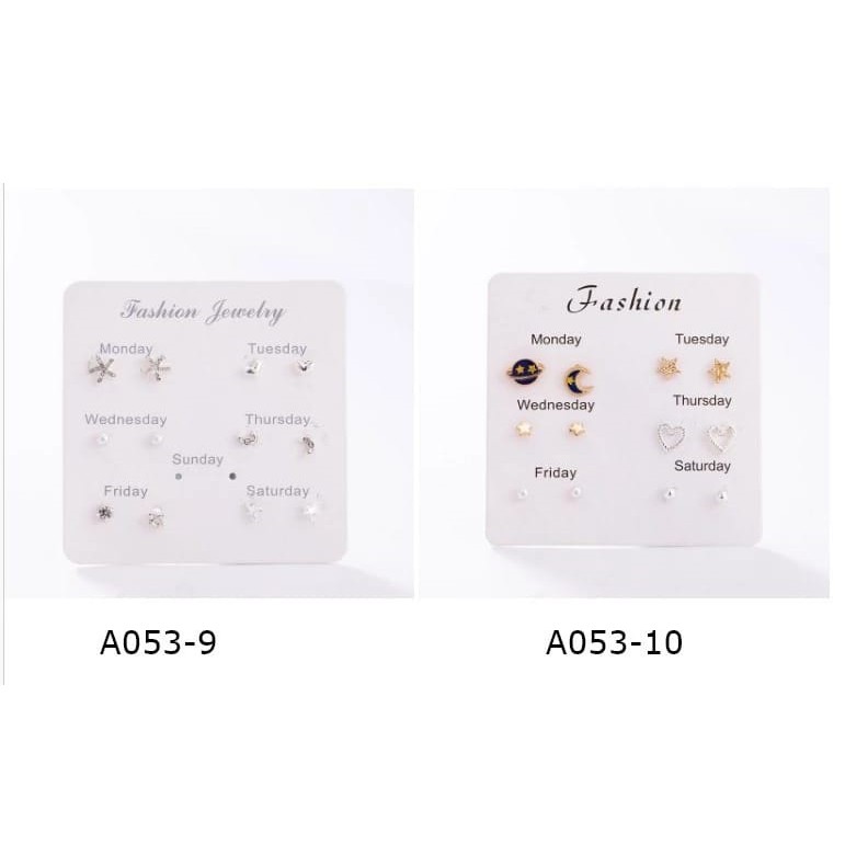 ANTING WANITA 6 PASANG ANTING TUSUK SIMPLE KREATIF GAYA KOREA UNTUK WANITA-8
