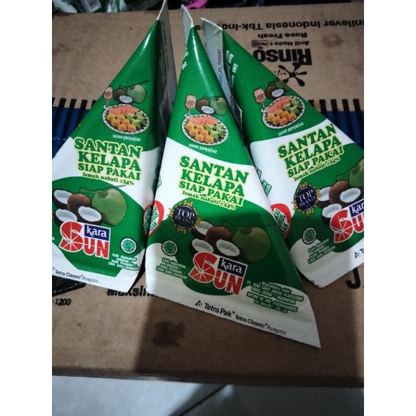

sun kara santan kelapa 1paket isi 3