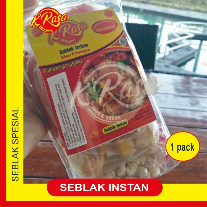 

Seblak instan special bumbu kencur khas bandung enak banget cuuuy polos tanpa label