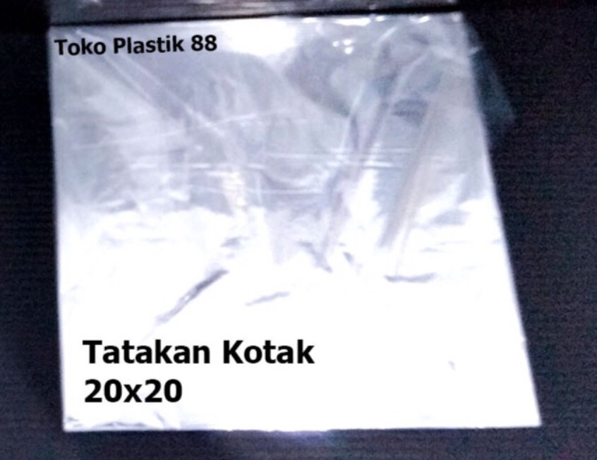 Tatakan Kotak Kue Perak Silver 20x20 (minimal 5 Pcs)