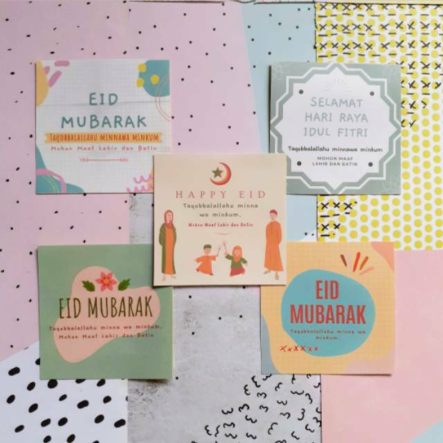 

Stiker Eid Mubarak / Sticker Ramadhan Idul Fitri Hari Raya Lebaran Bulan Suci Ramadan