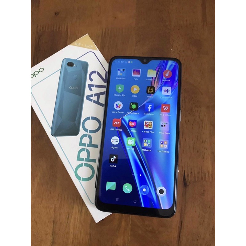 Jual HP Handphone Bekas Oppo A12 Ram 3/32gb Hp Dus Mulus Garansi Resmi HP Seken Second berkualitas