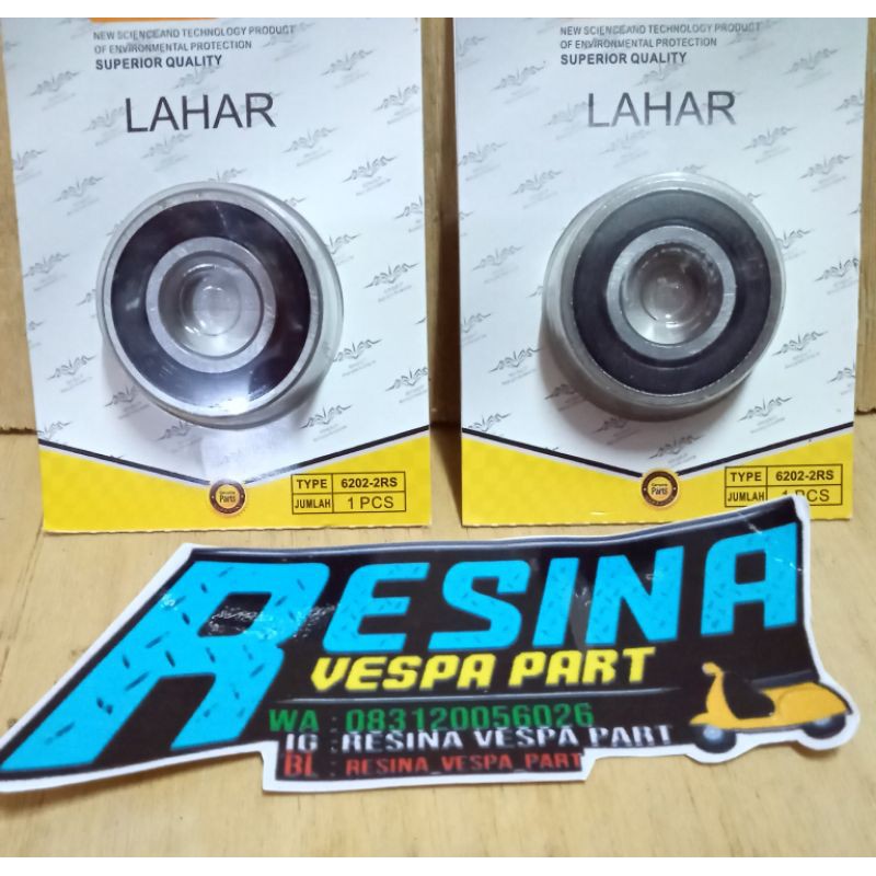 Laher bearing roda depan 6202 vespa PX merk import